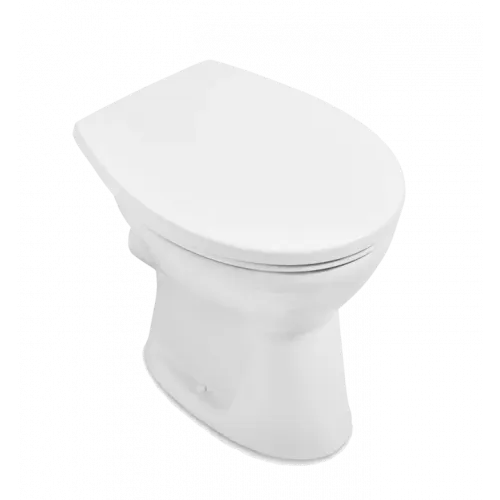 Villeroy & Boch O.novo Унитаз с открытым смывным краем с горизонтальным смывом (с полкой), напольный, Альпийский белый 7619R001
