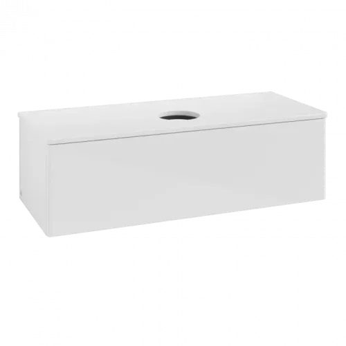 Villeroy & Boch Antao Тумба под раковину, с подсветкой, 1 выдвижной ящик, 1200 x 360 x 500 mm, лицевая поверхность без текстурированной отделки, Glossy White Lacquer / Glossy White Lacquer L32010GF