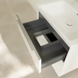 Villeroy & Boch Subway 3.0 Тумба под раковину, 2 выдвижных ящика, 622 x 576 x 478 mm, Pure White C57600VF