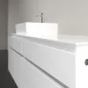 Villeroy & Boch Legato Тумба под раковину, с подсветкой, 4 выдвижных ящика, 1400 x 550 x 500 mm, Glossy White / Glossy White B614L0DH