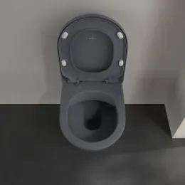 Villeroy & Boch Subway 2.0 Унитаз с открытым смывным краем, настенный, Graphite CeramicPlus 5614R0i4