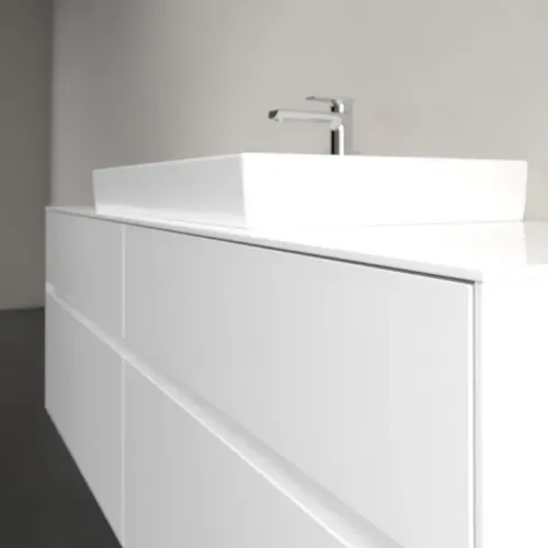 Villeroy & Boch Collaro Тумба под раковину, с подсветкой, 4 выдвижных ящика, 1600 x 548 x 500 mm, Glossy White / Glossy White C028B0DH