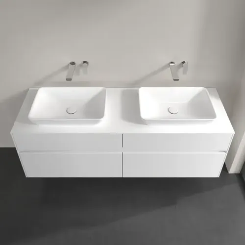 Villeroy & Boch Collaro Тумба под раковину, 4 выдвижных ящика, 1600 x 548 x 500 mm, Glossy White / Glossy White C12300DH