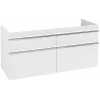 Villeroy & Boch Venticello Тумба под раковину, 4 выдвижных ящика, 1253 x 590 x 502 mm, Glossy White / Glossy White A93001DH