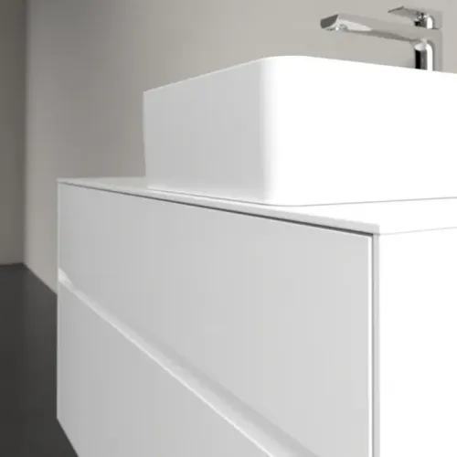 Villeroy & Boch Collaro Тумба под раковину, с подсветкой, 2 выдвижных ящика, 1000 x 548 x 500 mm, Glossy White / Glossy White C040B0DH