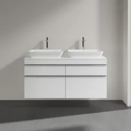 Villeroy & Boch Venticello Тумба под раковину, 4 выдвижных ящика, 1257 x 606 x 502 mm, Glossy White / Glossy White A94401DH