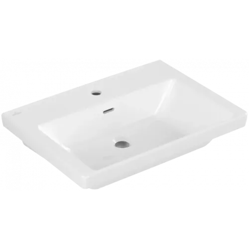 Villeroy & Boch Subway 3.0 Pаковина, 650 x 470 x 165 mm, Альпийский белый, с переливом 4A706501