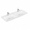 Villeroy & Boch Subway 3.0 Двойная раковина для установки на тумбу, 1300 x 475 x 165 mm, Альпийский белый, без перелива 4A71D301