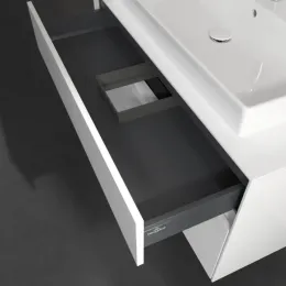 Villeroy & Boch Collaro Тумба под раковину, 2 выдвижных ящика, 1000 x 548 x 500 mm, Glossy White / Glossy White C02000DH