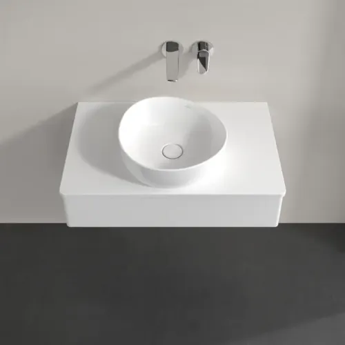 Villeroy & Boch Antao Тумба под раковину, 1 выдвижной ящик, 800 x 190 x 500 mm, лицевая поверхность без текстурированной отделки, Glossy White Lacquer / Glossy White Lacquer K08010GF