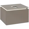 Villeroy & Boch Legato Тумба под раковину, с подсветкой, 1 выдвижной ящик, 600 x 380 x 500 mm, Truffle Grey / Truffle Grey B567L0VG