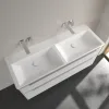 Villeroy & Boch Subway 3.0 Двойная раковина для установки на тумбу, 1300 x 475 x 165 mm, Альпийский белый, без перелива 4A71D301