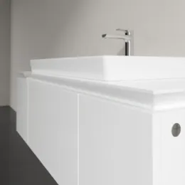 Villeroy & Boch Legato Тумба под раковину, 3 выдвижных ящика, 1200 x 380 x 500 mm, Glossy White / Glossy White B69600DH