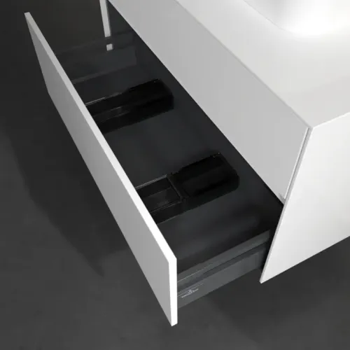 Villeroy & Boch Collaro Тумба под раковину, с подсветкой, 2 выдвижных ящика, 1000 x 548 x 500 mm, Glossy White / Glossy White C096B0DH