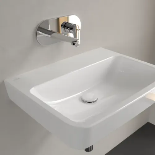 Villeroy & Boch O.novo Pаковина, 600 x 460 x 175 mm, Альпийский белый, без перелива, задняя сторона и нижняя сторона шлифованные 4A416F01