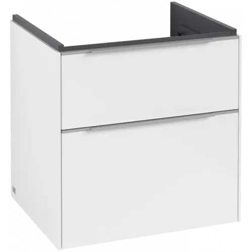 Villeroy & Boch Subway 3.0 Тумба под раковину, 2 выдвижных ящика, 572 x 576 x 478 mm, Brilliant White C57800VE