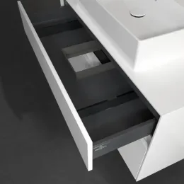 Villeroy & Boch Collaro Тумба под раковину, 2 выдвижных ящика, 1000 x 548 x 500 mm, Glossy White / Glossy White C12500DH