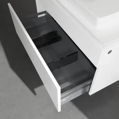 Villeroy & Boch Legato Тумба под раковину, 2 выдвижных ящика, 1000 x 550 x 500 mm, Glossy White / Glossy White B69500DH