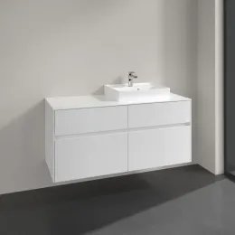 Villeroy & Boch Collaro Тумба под раковину, 4 выдвижных ящика, 1200 x 548 x 500 mm, Glossy White / Glossy White C07200DH