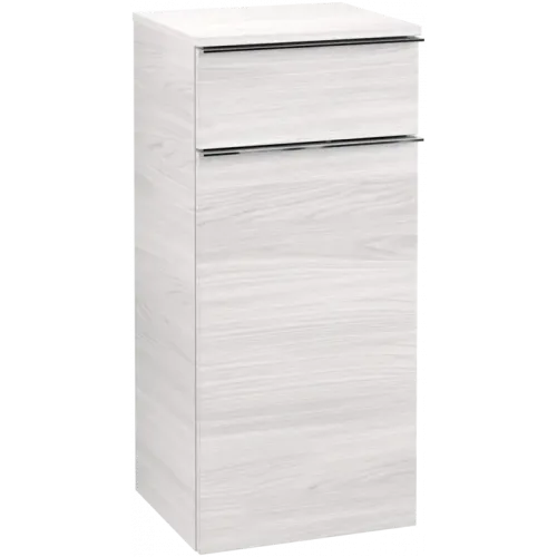 Villeroy & Boch Venticello Шкаф Боковой, 1 дверь, 1 выдвижной ящик, 404 x 866 x 372 mm, White Wood / White Wood A95001E8