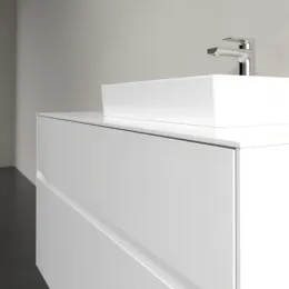 Villeroy & Boch Collaro Тумба под раковину, с подсветкой, 2 выдвижных ящика, 1000 x 548 x 500 mm, Glossy White / Glossy White C015B0DH