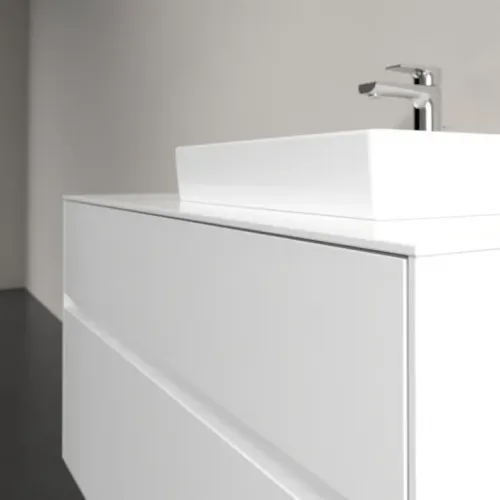 Villeroy & Boch Collaro Тумба под раковину, с подсветкой, 2 выдвижных ящика, 1000 x 548 x 500 mm, Glossy White / Glossy White C015B0DH