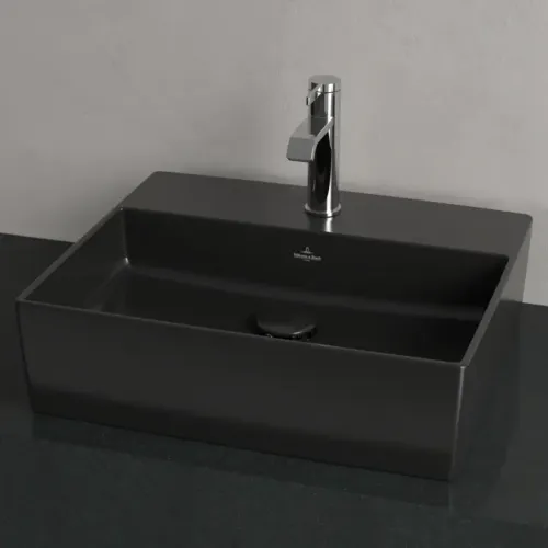 Villeroy & Boch Memento 2.0 Раковина для установки на столешницу, 498 x 420 x 139 mm, Ebony CeramicPlus, без перелива 4A0751S5