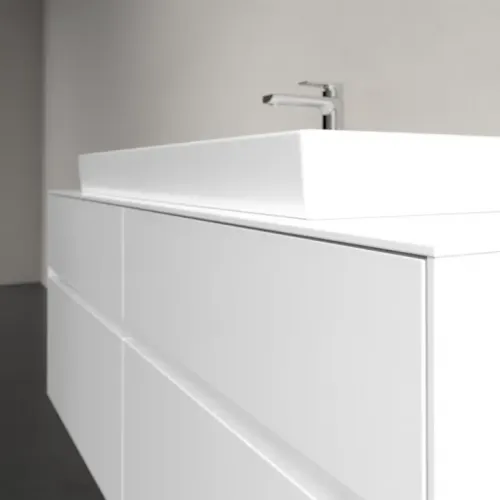 Villeroy & Boch Collaro Тумба под раковину, с подсветкой, 4 выдвижных ящика, 1400 x 548 x 500 mm, Glossy White / Glossy White C092B0DH