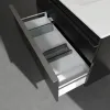 Villeroy & Boch Venticello Тумба под раковину, 2 выдвижных ящика, 953 x 590 x 502 mm, Black Matt Lacquer / Black Matt Lacquer A92701PD