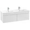 Villeroy & Boch Venticello Тумба под раковину, 2 выдвижных ящика, 1253 x 420 x 502 mm, Glossy White / Glossy White A93902DH