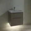 Villeroy & Boch Subway 3.0 Тумба под раковину, с подсветкой, 2 выдвижных ящика, 572 x 576 x 478 mm, Taupe C578L2VM