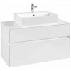 Villeroy & Boch Collaro Тумба под раковину, 2 выдвижных ящика, 1000 x 548 x 500 mm, Glossy White / Glossy White C12500DH
