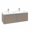 Villeroy & Boch Subway 3.0 Тумба под раковину, с подсветкой, 2 выдвижных ящика, 1272 x 429 x 478 mm, Taupe C567L2VM