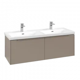 Villeroy & Boch Subway 3.0 Тумба под раковину, с подсветкой, 2 выдвижных ящика, 1272 x 429 x 478 mm, Taupe C567L2VM