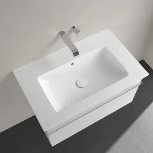 Villeroy & Boch Venticello Pаковина для установки на тумбу, 800 x 500 x 165 mm, Альпийский белый CeramicPlus, с переливом 41048JR1