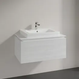 Villeroy & Boch Legato Тумба под раковину, 1 выдвижной ящик, 800 x 380 x 500 mm, White Wood / White Wood B67800E8