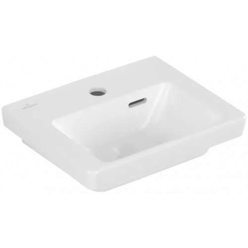 Villeroy & Boch Subway 3.0 Раковина компактная, 370 x 305 x 130 mm, Stone White CeramicPlus, с переливом 437037RW