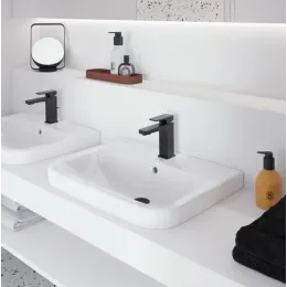 Смеситель Villeroy & Boch Architectura Square TVW125001000K5 для раковины, черный матовый TVW125001000K5