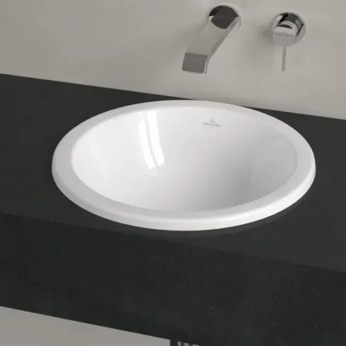 Villeroy & Boch Loop & Friends Встраиваемая раковина, 450 x 450 x 210 mm, Альпийский белый, с переливом, нешлифованный 4A600001