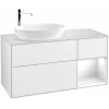 Villeroy & Boch Finion Тумба под раковину, с подсветкой, 3 выдвижных ящика, 1200 x 603 x 501 mm, Glossy White Lacquer / Glossy White Lacquer F931GFGF
