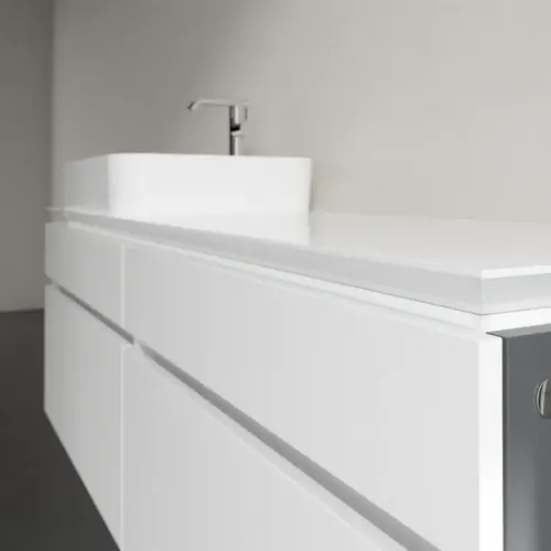 Villeroy & Boch Legato Тумба под раковину, 4 выдвижных ящика, 1600 x 550 x 500 mm, Glossy White / Glossy White B76400DH