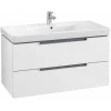 Villeroy & Boch Subway 2.0 Тумба под раковину, 2 выдвижных ящика, 987 x 520 x 449 mm, Glossy White A69700DH
