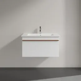 Villeroy & Boch Venticello Тумба под раковину, 1 выдвижной ящик, 753 x 420 x 502 mm, Glossy White / Glossy White A93405DH