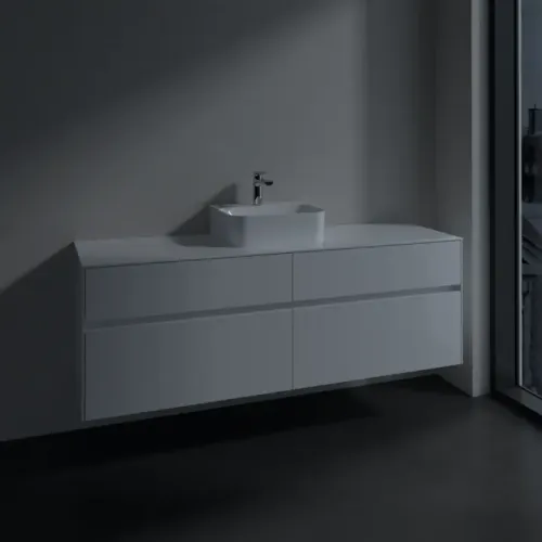 Villeroy & Boch Collaro Тумба под раковину, 4 выдвижных ящика, 1600 x 548 x 500 mm, Glossy White / Glossy White C10400DH