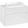 Villeroy & Boch Collaro Тумба под раковину, 2 выдвижных ящика, 800 x 548 x 500 mm, Glossy White / Glossy White C10800DH