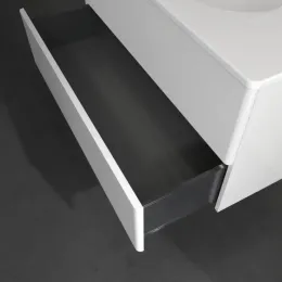 Villeroy & Boch Antao Тумба под раковину, с подсветкой, 2 выдвижных ящика, 988 x 504 x 496 mm, лицевая поверхность без текстурированной отделки, Glossy White Lacquer L05000GF