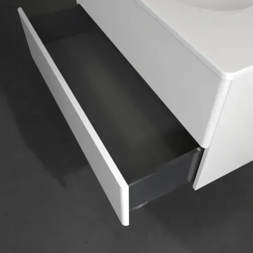 Villeroy & Boch Antao Тумба под раковину, с подсветкой, 2 выдвижных ящика, 988 x 504 x 496 mm, лицевая поверхность без текстурированной отделки, Glossy White Lacquer L05000GF