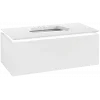 Villeroy & Boch Legato Тумба под раковину, с подсветкой, 1 выдвижной ящик, 1000 x 380 x 500 mm, Glossy White / Glossy White B755L0DH