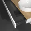 Villeroy & Boch Antao Тумба под раковину, с подсветкой, 1 выдвижной ящик, 1200 x 190 x 500 mm, лицевая поверхность без текстурированной отделки, Glossy White Lacquer / Honey Oak L12051GF