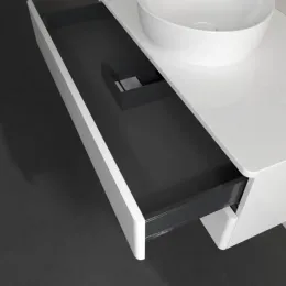 Villeroy & Boch Antao Тумба под раковину, 2 выдвижных ящика, 1000 x 360 x 500 mm, лицевая поверхность без текстурированной отделки, Glossy White Lacquer / Glossy White Lacquer K20010GF